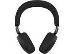 Jabra Headset Evolve3 75 UC, UC-zertifiziert, USB-C-Dongle/Bluetooth, bis 30 m, bis 22 h, Busylight, ClearVoice™, ANC™, schwarz