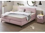 Boxspringbett JOCKENHÖFER GRUPPE "Alinas" inkl. Topper", rosa (altrosa 369, 05), B:184cm L:211cm, Bezug Bett: Feinstruktur (100% Polyester);Topper und Matratzenspiegel: 100% Polyester, Komplettbetten, Boxspringbett, erhältlich in unterschiedlichen Breiten und Farbvarianten