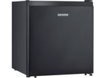 SEVERIN Mini Kühlschrank KB 8879, Schwarz, Kunststoff, 45 l, Kältefach, 2 Türfächer, 1 Glasablage, B 500 x H 445 x T 468 mm