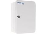 Rottner Schlüsselkassette SK 10, Zylinderschloss, für 10 Schlüssel, B 180 x T 85 x H 250 mm, Stahl, lichtgrau