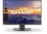 Businessmonitor SHARP MultiSync® EA242W, 24″, 1920 x 1200, HDMI/DisplayPort/USB-Hub/DVI-D, dreh-/schwenk-/neigbar, höhenverstellbar, schwarz