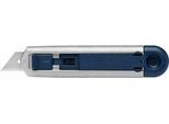 Sicherheitsmesser Martor Secunorm Profi25 MDP, werkzeugloser Klingenwechsel, metalldetektierbar, L 143 x B 17 x H 31 mm, Stahl/Aluminium/Kunststoff, blau