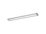 Systemleuchte WLA LED , 3700 Lumen, 5000 K, Ra > 80, L 1300 x B 120 x H 40 mm, Gehäuse eloxiert, Kunststoff grau