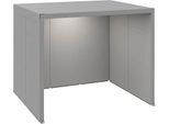Schäfer Shop Select Akustikkabine, offen, Schallschutzklasse B, LED, B 3230 x T 2730 x H 2610 mm, Stahlblech/Polyestervlies, staubgrau