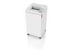 IDEAL Aktenvernichter 2604 MC, Mikroschnitt 0,8 x 12 mm, P-6, 100 l, 6-8 Blatt Schnittleistung, mit Rollen, Blauer Engel, grau
