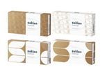 Satino Kosmetiktücher PureSoft, 2-lagig, mit Prägung, L 208 x B 203 mm, 100 % Recycling-Karton, soft beige, 100 Stück