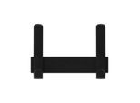 Wandgarderobe Functionals JUST 20 Raven Black, 4 Haken, bis 10 kg, Aluminium und Kunststoff, schwarz