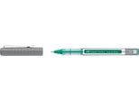 Faber Castell Tintenroller Free Ink Fine, Schreibfarbe grün, Strichstärke 0,7 mm, mit Sichtfester und Metallclip, Recycling-Kunststoff, 1 Stück