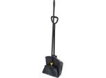 Schäfer Shop Pure Kehrbesen Set, bestehend aus Kehrbesen mit L 1200 mm und Schaufel mit L 1000 mm, Metall/PET, schwarz