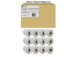 Etiketten G&G, kompatibel zu Zebra 800264-605, 102 x 152 mm, selbstklebend, beschichtet, perforiert, Thermopapier, weiß, 12 x 475 Stück