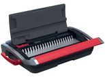 GBC CombBind CB15 manuelles Bindegerät – 165 Blatt, 15 Blatt stanzen, 19 mm Rücken, A4, schwarz/rot/silber