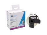 Endlosetiketten G&G, kompatibel zu Brother DK-22225, selbstklebend, Thermopapier, weiß, 1 Rolle mit B 38 mm x L 30,48 m