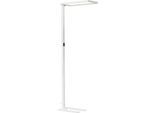 Stehleuchte Worklight EASY FL 940, LED 60 W, dimmbar, 4000 K, 7150 lm, direkt/indirekt, H 1950 mm, Kopf 570 x 280 mm, Stahlfuß, weiß
