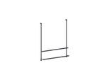 Giese Server Badetuchhalter 30858-14 für Glasduschen, schwarz matt