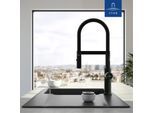 Villeroy und Boch Steel Expert 2.0 Küchenarmatur 92800006 schwenkbarer Strahlregler, schwarz matt