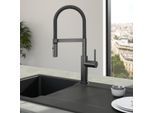 Villeroy und Boch Steel Expert 2.0 Küchenarmatur 92800005 schwenkbarer Strahlregler, anthrazit