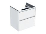 Geberit Renova Plan Waschtisch-Unterschrank 504027011 2 Schubladen, Korpus/Front weiß / lackiert seidenglanz, Breite 59,5 cm