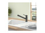 Villeroy und Boch Como Shower Küchenarmatur 92521105 Niederdruck, 8 l/min, ausziehbar, Edelstahl anthracite