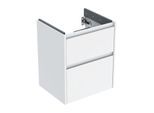 Geberit Renova Plan Waschtisch-Unterschrank 504025011 2 Schubladen, Korpus/Front weiß / lackiert seidenglanz, Breite 50,4 cm