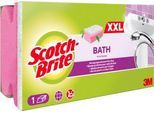 Scotch-Brite™ Badezimmerschwamm XXL, extragroß - für Fliesen/Glas/Chrom/Keramik - weich - kratzfest - L 47 x B 130 mm - Schaumstoff - pink-weiß - 1 Stück