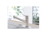 Villeroy und Boch Küchenarmatur Como 925100LC 15,3 l/min, flexible Anschlussschläuche, Edelstahl massiv