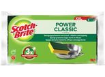 Scotch-Brite™ Reinigungsschwamm Classic XXL, extragroß, für Töpfe/Pfannen/Geschirr, hohe Scheuerkraft, Schaumstoff, gelb-grün, 6 Stück