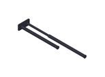 Giese Handtuchhalter 90116-14 doppelt, Länge 325 - 510 mm, schwarz matt