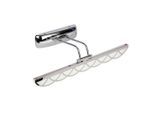 Möbelix , Chromfarben , Metall , 47x22 cm , RoHS, Europäischer Sicherheitsstandard , Flexarm , Beleuchtung, Innenleuchten, Badezimmerlampen, Spiegelleuchten