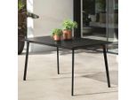 Keter , Schwarz , Metall, Kunststoff , rechteckig , 146x75x87 cm , Gartenmöbel, Gartentische, Gartentische