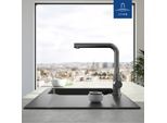 Villeroy und Boch Steel Shower Küchenarmatur 96970105 11,7 l/min, ausziehbar, anthrazit