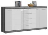 Kommode Scout ca. 165x85 cm Weiß/Grau