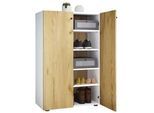 Schuhschrank LONA Weiß/ Honigeiche ca. 70x110x39cm