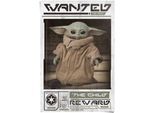 Poster REINDERS "Poster Mandalorian Baby Yoda The Child", grün (farbe bild(er): grün), B:61cm H:91,5cm, Papier, Bilder, Poster