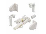 Sichtschutzbefestigungen Zubehör-Set LIEDECO, weiß, Ø:1,6cm, Kunststoff, Sichtschutzbefestigungen, Kettenzugetriebe und Träger für Klemmfix-Kettenzugrollos