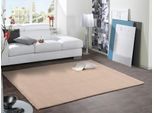 Hochflor-Teppich OCI DIE TEPPICHMARKE "Soft Dream, auch als Läufer erhältlich", beige, B:200cm H:30mm L:200cm, Kunstfaser, Teppiche, weich durch Microfaser, Shaggy, Langflor, Wohnzimmer