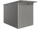 Gerätehaus BIOHORT "AvantGarde ECO Gr. A3", grau (quarzgrau, metallic), Stahl, Gerätehäuser, verschiedene Farben mit Doppeltür