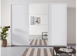 Schwebetürenschrank RAUCH "Kleiderschrank Schrank Garderobe OTELI inkl. 3 Innenschubladen", weiß, B:278cm H:214cm T:68cm, Holzwerkstoff, Schränke, Schwebetürenschrank, inkl. Passepartout optional mit Beleuchtung MADE IN GERMANY