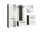 Livetastic , Grau, Weiß , Holzwerkstoff , 1 Schublade(n) Schubladen , 255x190x37 cm , FSC MIX , stehend ,