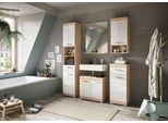 Badezimmer Lambada 5-tlg. ca. 134 cm Eiche/Weiß