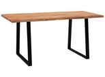 Schreibtisch WL7 .261 Akaziefarben/Schwarz