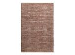 Teppich GREEN LOOOP "Toulouse", braun (rotbraun beige), B:130cm H:10mm L:190cm, Schurwolle, Teppiche, Teppich, Wollteppich, kurzflor, handgewebt, Wohnzimmer, natürlich