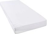 Spannbettlaken OTTO HOME "SOUCY aus Baumwolle mit Elasthan, 160 g/m²", weiß, 1 Stk., Jersey-Elasthan, 90-120x200-220 30cm, Jersey-Elasthan, Obermaterial: 97% Baumwolle, 3% Elasthan, Bettlaken, Spannbettlaken, Premium Bettlaken für Matratzen bis 30 cm Höhe, optimale Passform
