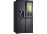 LG Multi Door, Energieeffizienz: E (A-G), silber (essence schwarz steel), B:91,4cm H:179,2cm T:72,9cm, Kühlschränke, InstaView Multi-Door