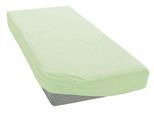 Spannbettlaken BELLANA "bellana deluxe für Boxspring- & Komfortbetten, mit Elasthan, 230 g/m²", grün (lind), B:140cm, Jersey, Obermaterial: 95% Baumwolle, 5% Elasthan, Bettlaken, Spannbettlaken, Premium-Qualität, für extra hohe Matratzen 35-45 cm, faltenfrei
