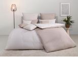 Wendebettwäsche S.OLIVER "MELINDA mit feiner Melange-Struktur, Baumwolle", beige, B/L: 135cm x 200cm, 1 Stk., 1 Stk., Renforcé, B/L: 80cm x 80cm, 2 Stk., Renforcé, Obermaterial: 100% Baumwolle, Bettwäsche, Wendebettwäsche, Markenbettwäsche mit GRATIS-Zugabe: 2x Kissenhülle, mit Reißverschluss