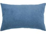 Dekokissen PAD "CASUAL", blau, unifarben, B:35cm L:60cm, Polyacryl, Polyester, Dekokissen_Sitzkissen_Kissenhüllen, Made in Europe
