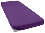 Spannbettlaken BELLANA "bellana deluxe mit Elasthan, Jersey 230 g/m², Premium-Qualität", lila (violett), 1 Stk., Jersey-Elasthan, 180x200 180x210 180x220 190x200 190x210 190x220 200x200 200x210 200x220 35cm, Jersey-Elasthan, Obermaterial: 95% Baumwolle, 5% Elasthan, Bettlaken, Spannbettlaken, mit 5% Elasthan, für Matratzen bis 35cm Höhe, bügelfrei, faltenfrei