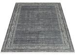 Teppich OCI DIE TEPPICHMARKE "BESTSELLER MIRI", grau (dunkelgrau), B:240cm H:8mm L:300cm, Polyacryl, Viskose, Teppiche, Teppich, Glanz Viskose, mit Fransen, Hoch Tief Struktur, Vintage, Wohnzimmer