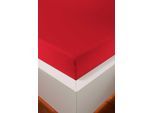 Spannbettlaken BELLANA "bellana deluxe mit Elasthan, Jersey 230 g/m², Premium-Qualität", rot, 1 Stk., Jersey-Elasthan, 100x200 100x210 100x220 110x200 110x210 110x220 120x200 120x210 120x220 90x200 90x210 90x220 35cm, Jersey-Elasthan, Obermaterial: 95% Baumwolle, 5% Elasthan (LYCRA), Bettlaken, Spannbettlaken, mit 5% Elasthan, für Matratzen bis 35cm Höhe, bügelfrei, faltenfrei