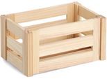 Aufbewahrungsbox ZELLER PRESENT "'Leisten', Kiefer", natur, B:19,6cm H:15cm T:29,5cm, Massivholz, Aufbewahrungsboxen, Aufbewahrungsbox, natürliches Holz, vielseitig, Stecksystem
